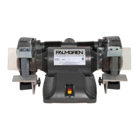 C.H. Hanson Palmgren 9682081 Bench Grinder W/Wheel Guards & Dust Collection Ports , 8" Wheel Dia 9682081